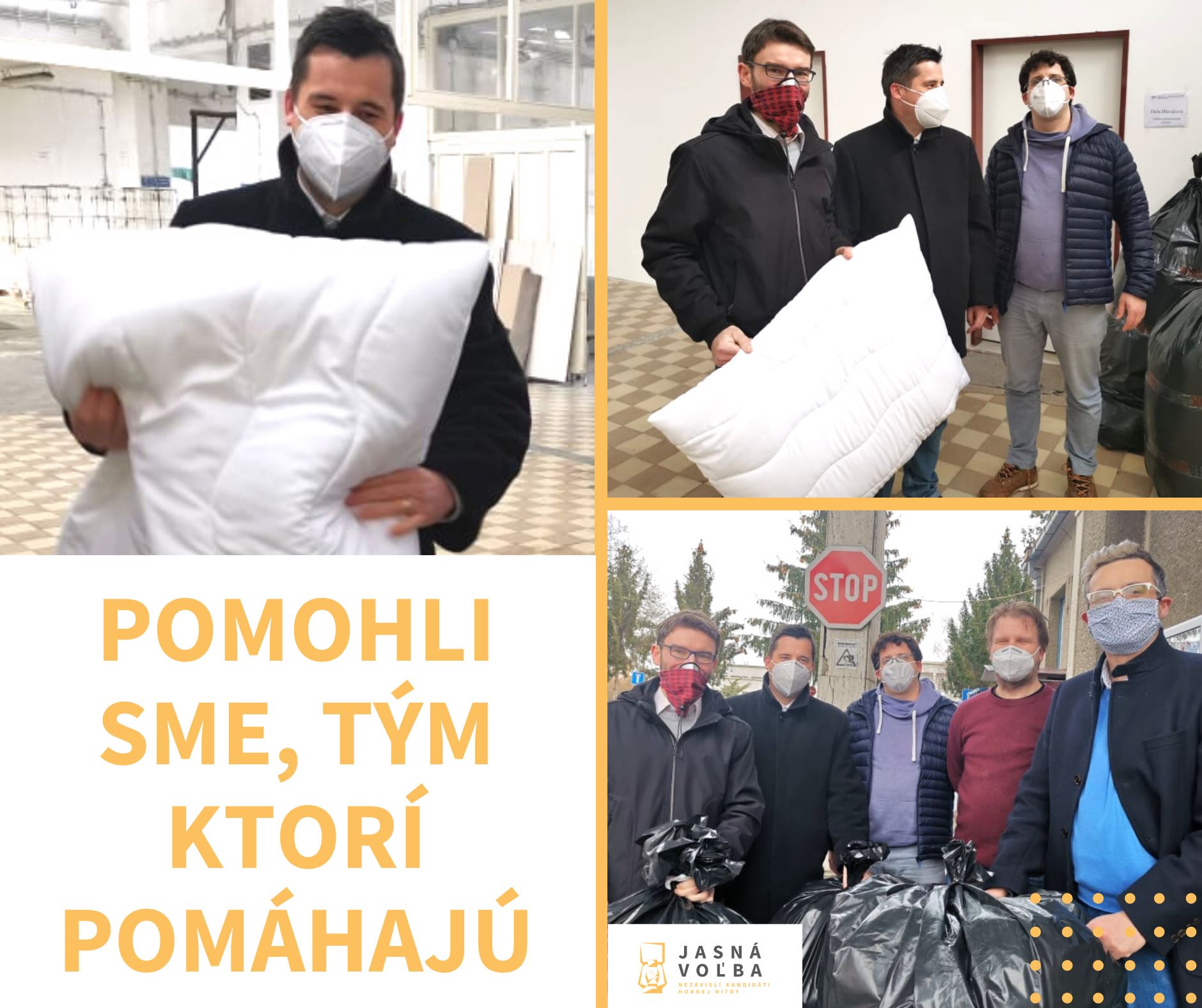 Odovzdávanie vankúšov bojnickej nemocnici